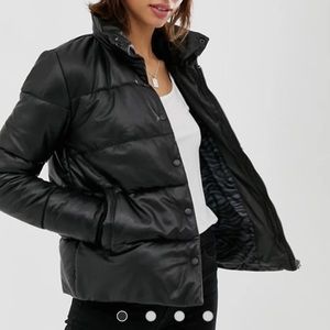 Goosecraft leather padded jacket